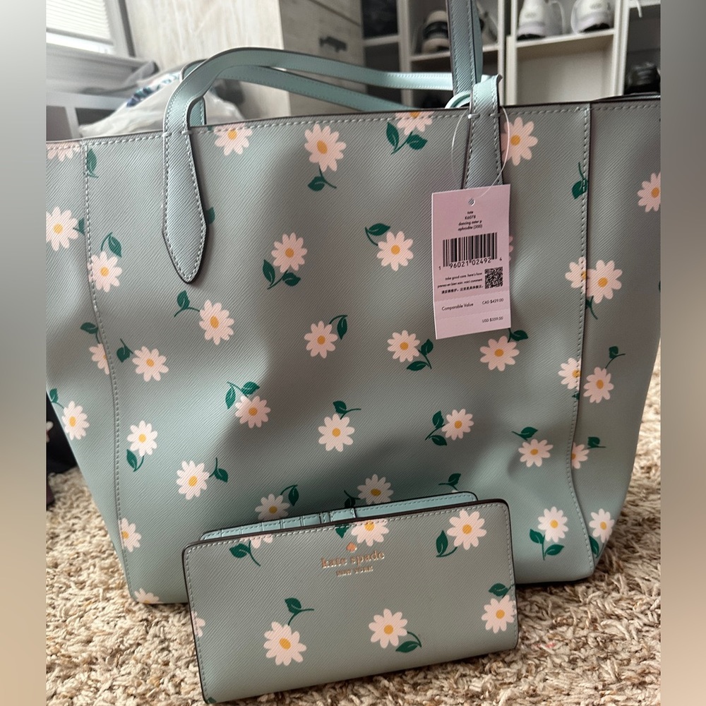 NWT Kate Spade tote and wallet